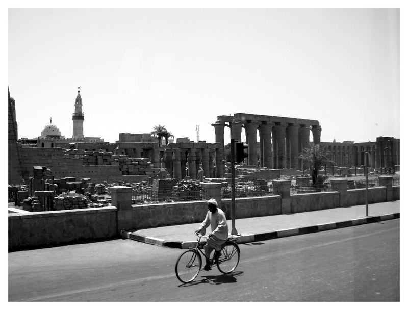 der Fahrradfahrer in Luxor