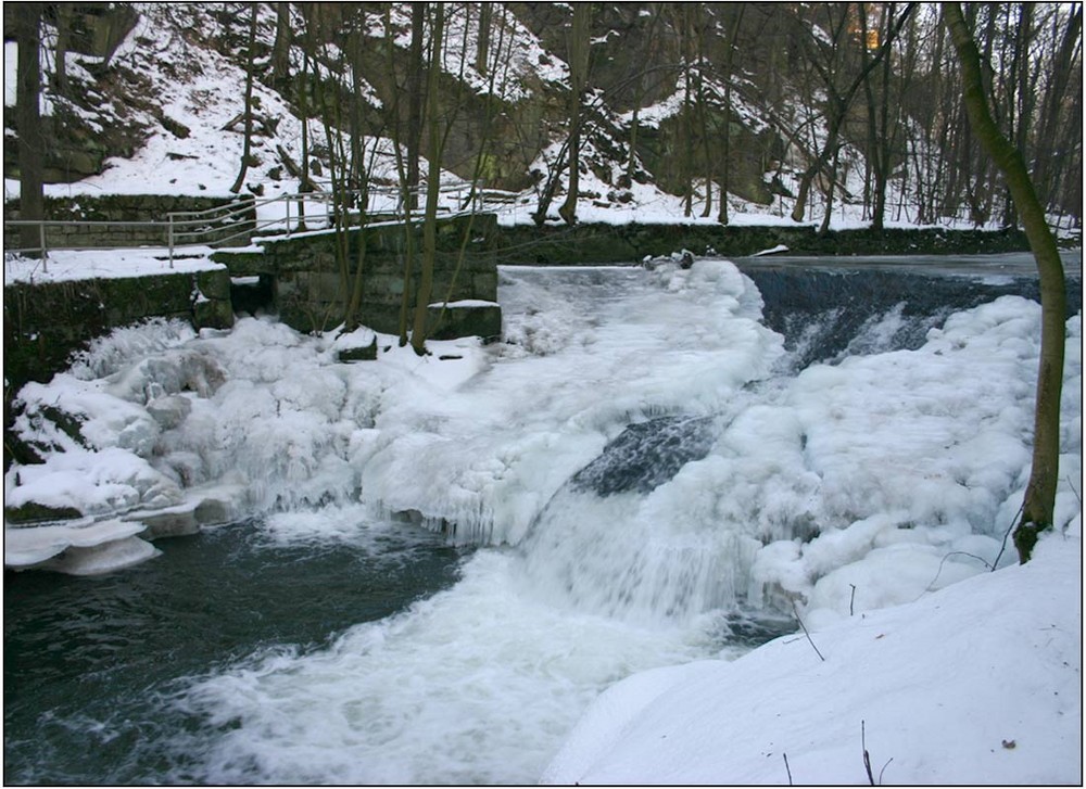 Der Fall der Wesenitz im Liebethaler Grund