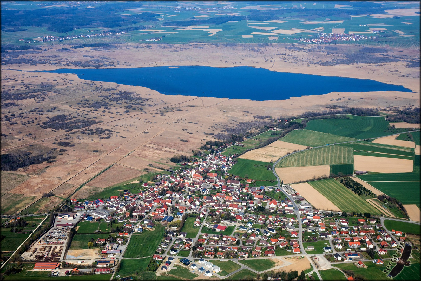 der Federsee im Luftbild 