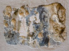 der fehlende verputz...