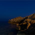 Der feine Sand-Kies-Strand...