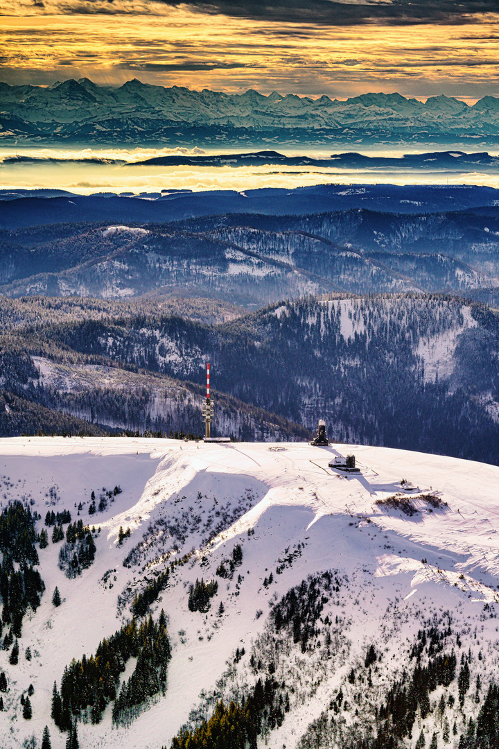 Der Feldberg im Dezember 2020 