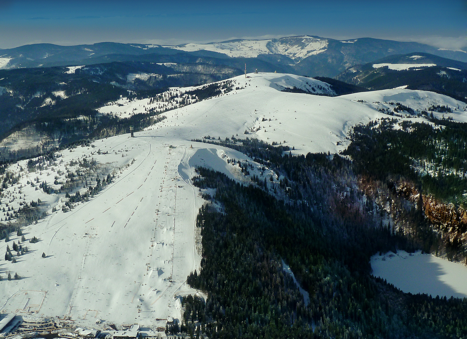 Der Feldberg im Schwarzwald Januar 2013