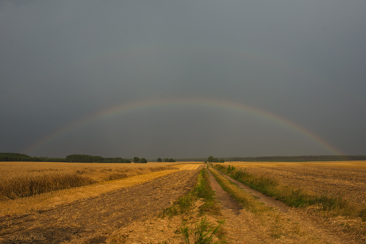 Der Feldweg zum Regenbogen