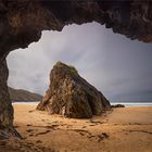 Der Felsen am Strand