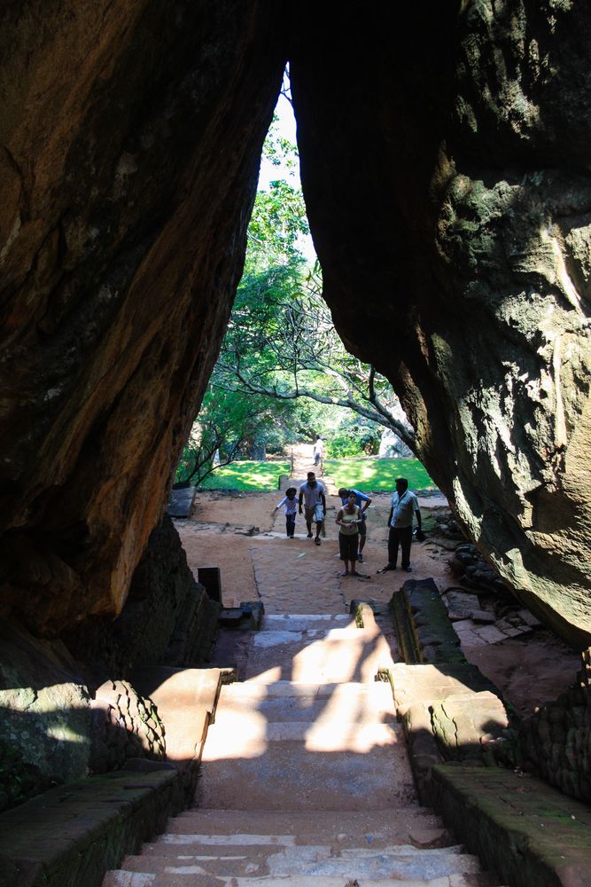 Der Felsgarten von Sigiriya...