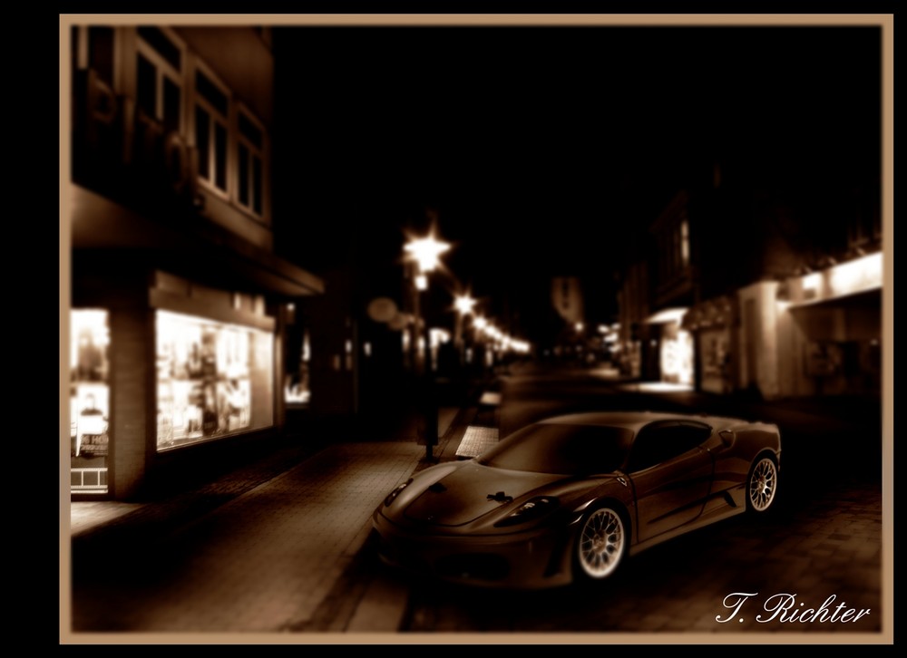 Der Ferari in der Nacht