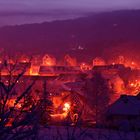 der "Feuerwurm" zieht ins Tal..