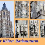 Der figurenreiche Kölner Rathausturm