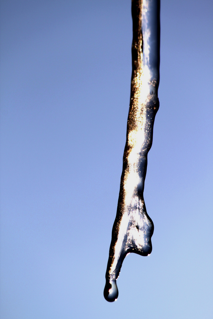 Der Fingerzeig des Eiszapfens