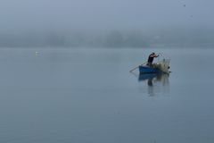 Der Fischer im Nebel