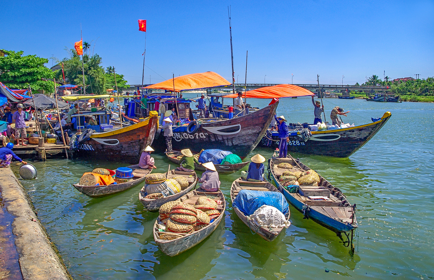 Der Fischerhafen in Hoi-An