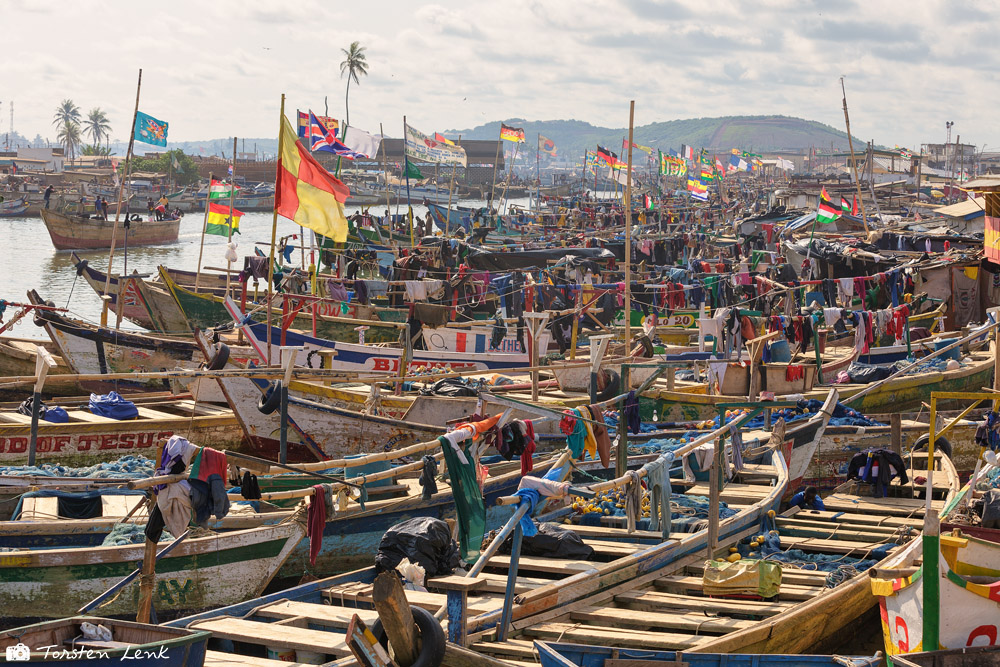 Der Fischerhafen von Elmina