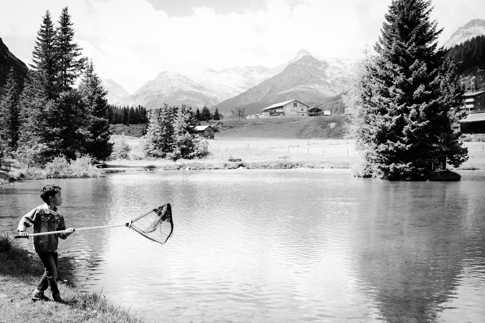 Der Fischteich in Zug bei Lech