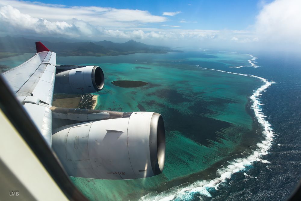 Der Flug von Mauritius