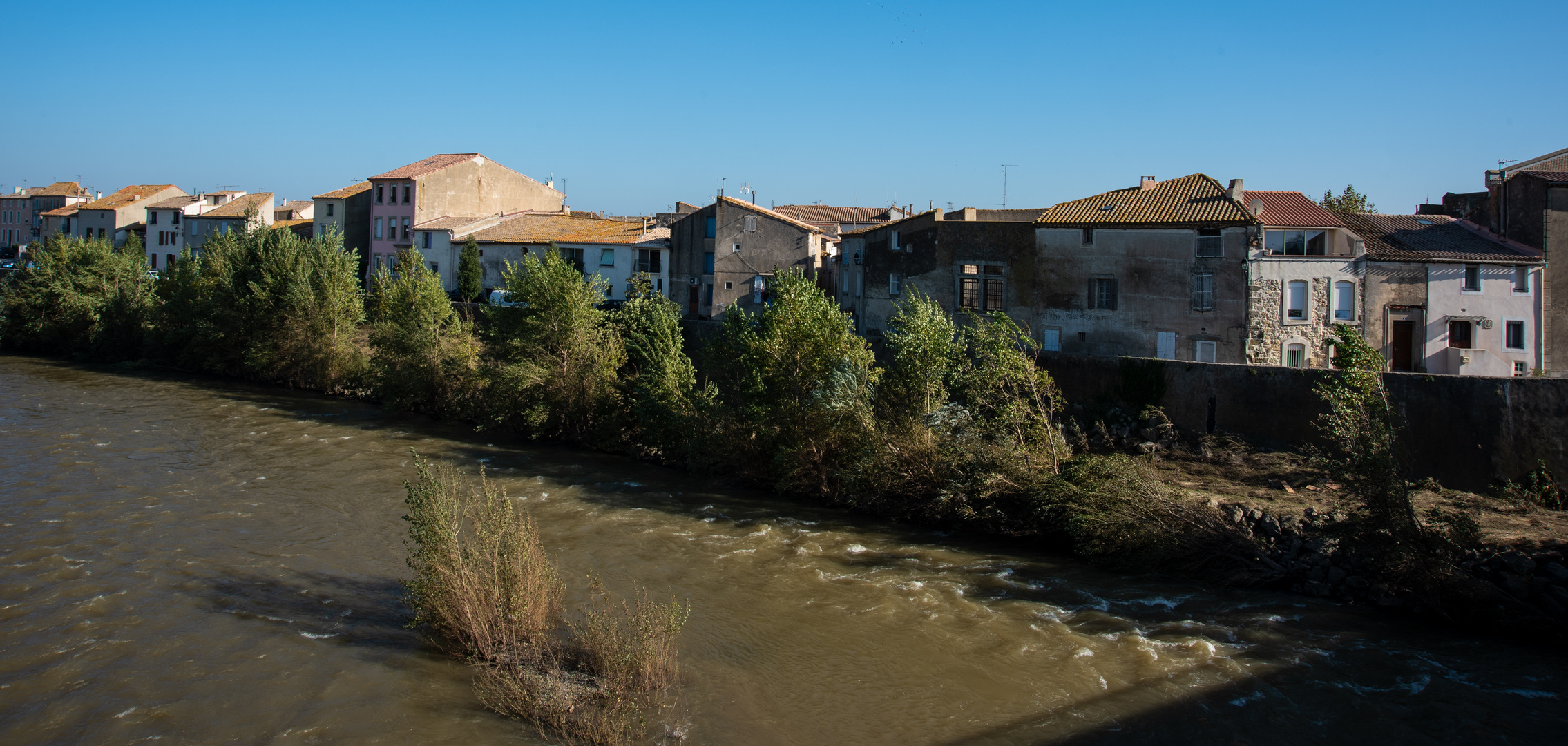 Der Fluss Aude in Coursan