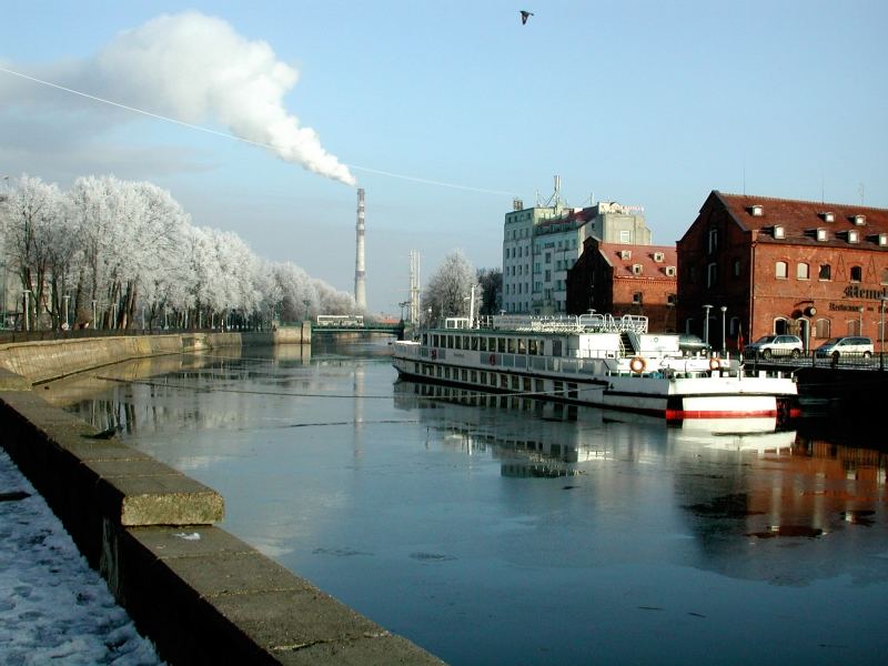 Der Fluß "Dane" in Klaipeda