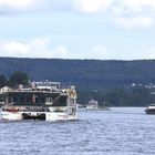 Der Fluß der Deutschen auf Höhe Bonn-Bad Godesberg und Königswinter