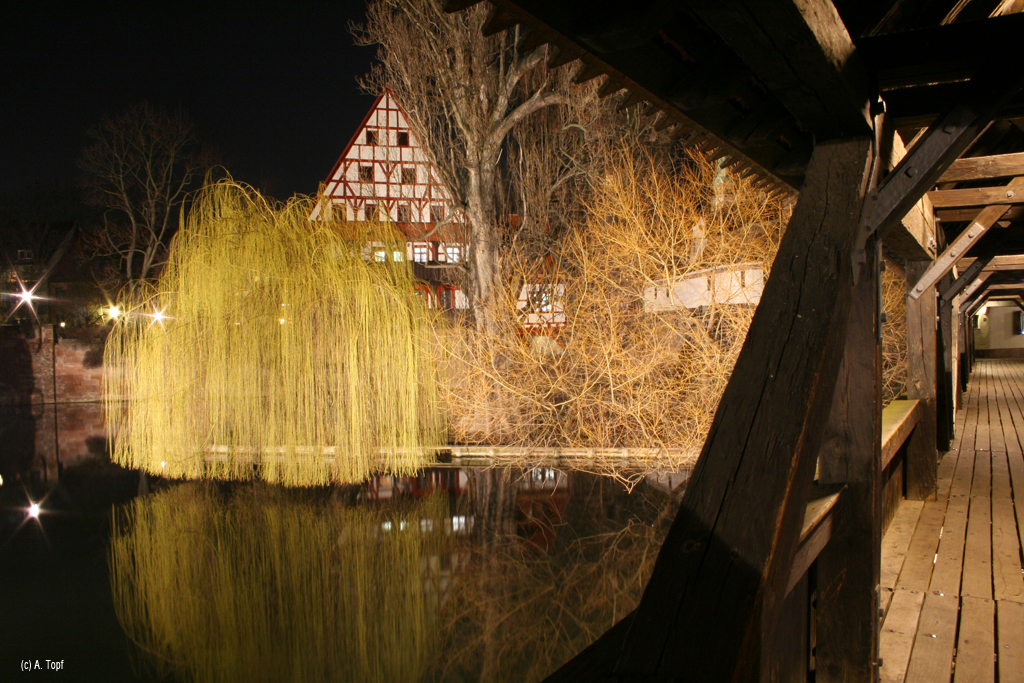 Der Fluss, der sich die Mühe macht durch Nürnberg zu fließen...