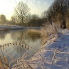 Der Fluß  "die Niers" im Winter