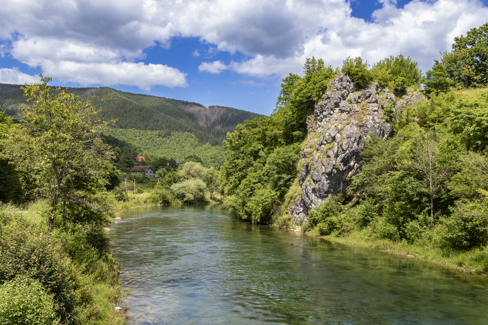 Der Fluß Pliva -Bosnien-Herzegowina