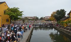 Der Fluss Thu Bon in der Stadt Hoi An 2025