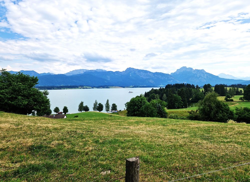 der Forggensee Foto & Bild | landschaft, berge, gipfel und grate Bilder ...