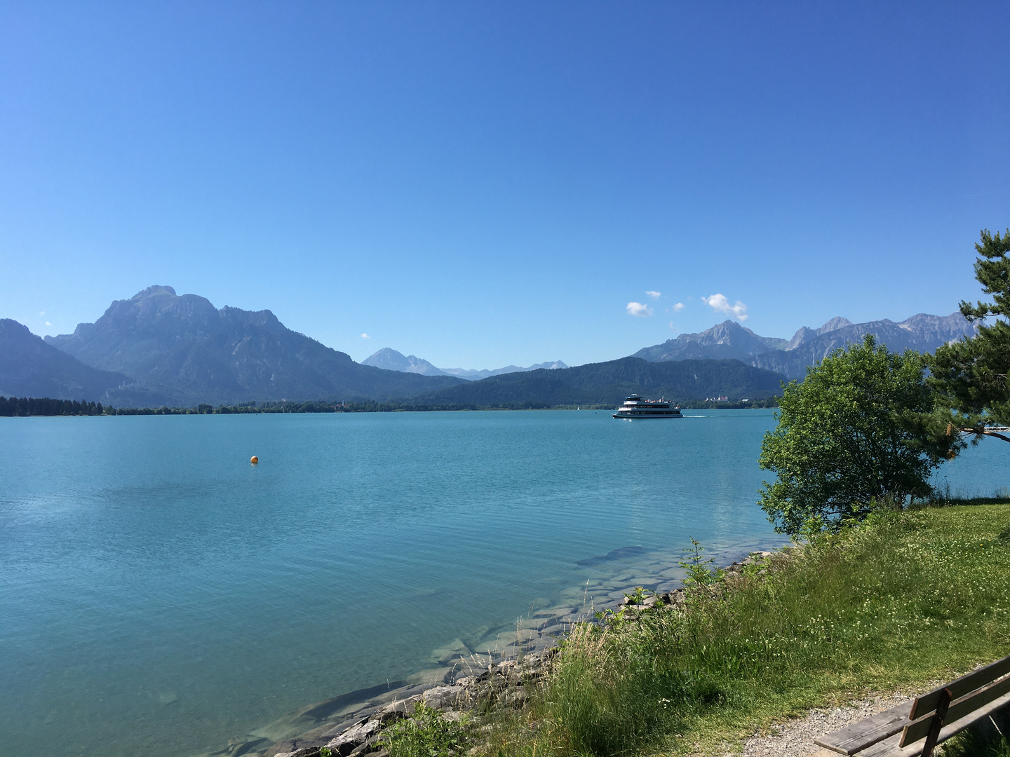 Der Forggensee im Allgäu 