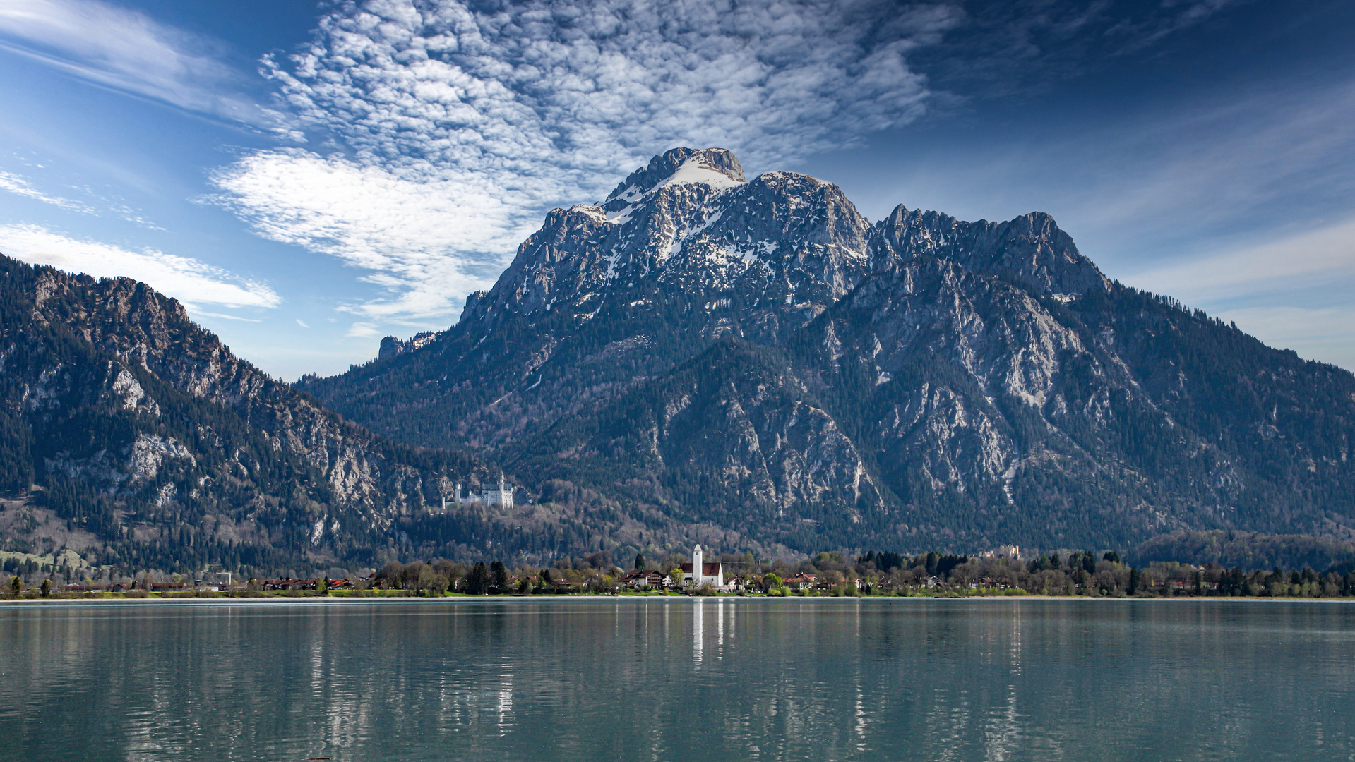 Der Forggensee in Bayern