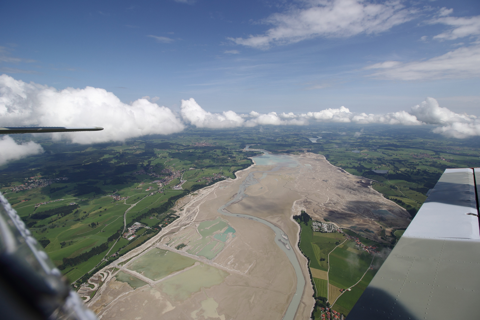 der Forggensee - sommer 2018 - aus der YAK 52 