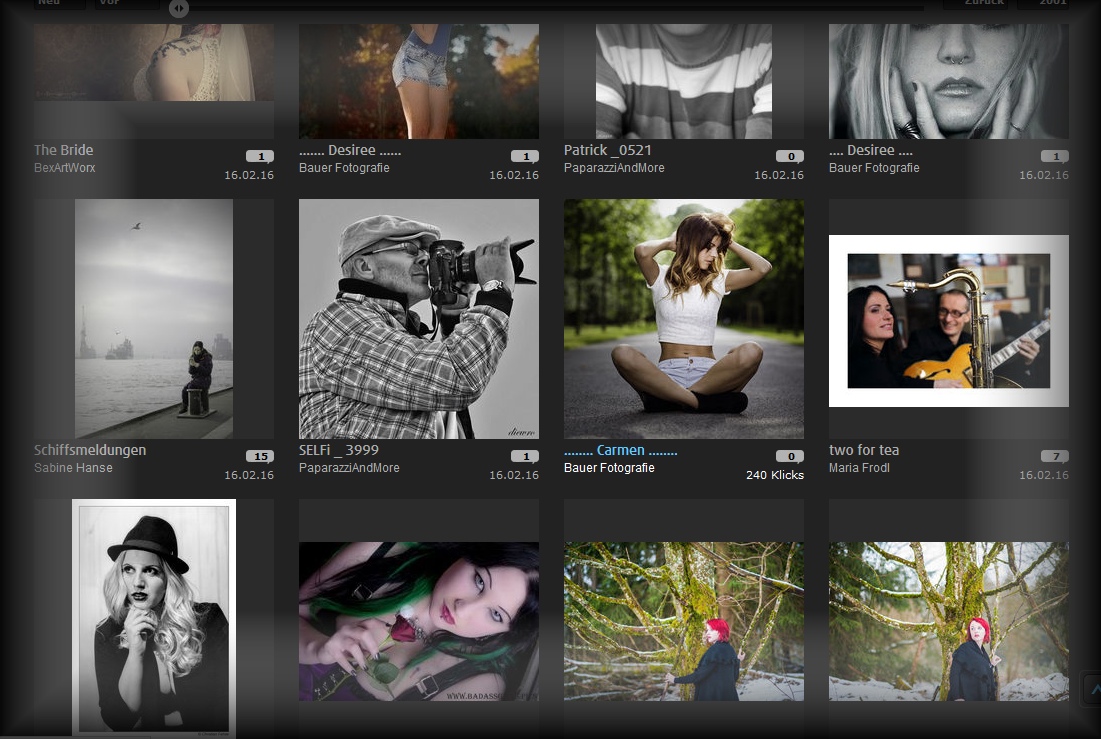Der Fotograf aus Fotocommunity - Screenshot