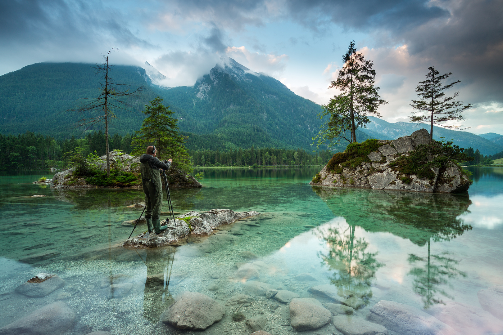 Der Fotograf bei der Arbeit