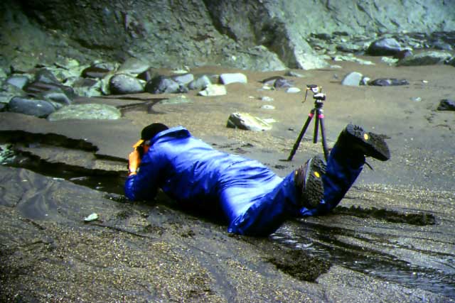 Der Fotograf in Aktion