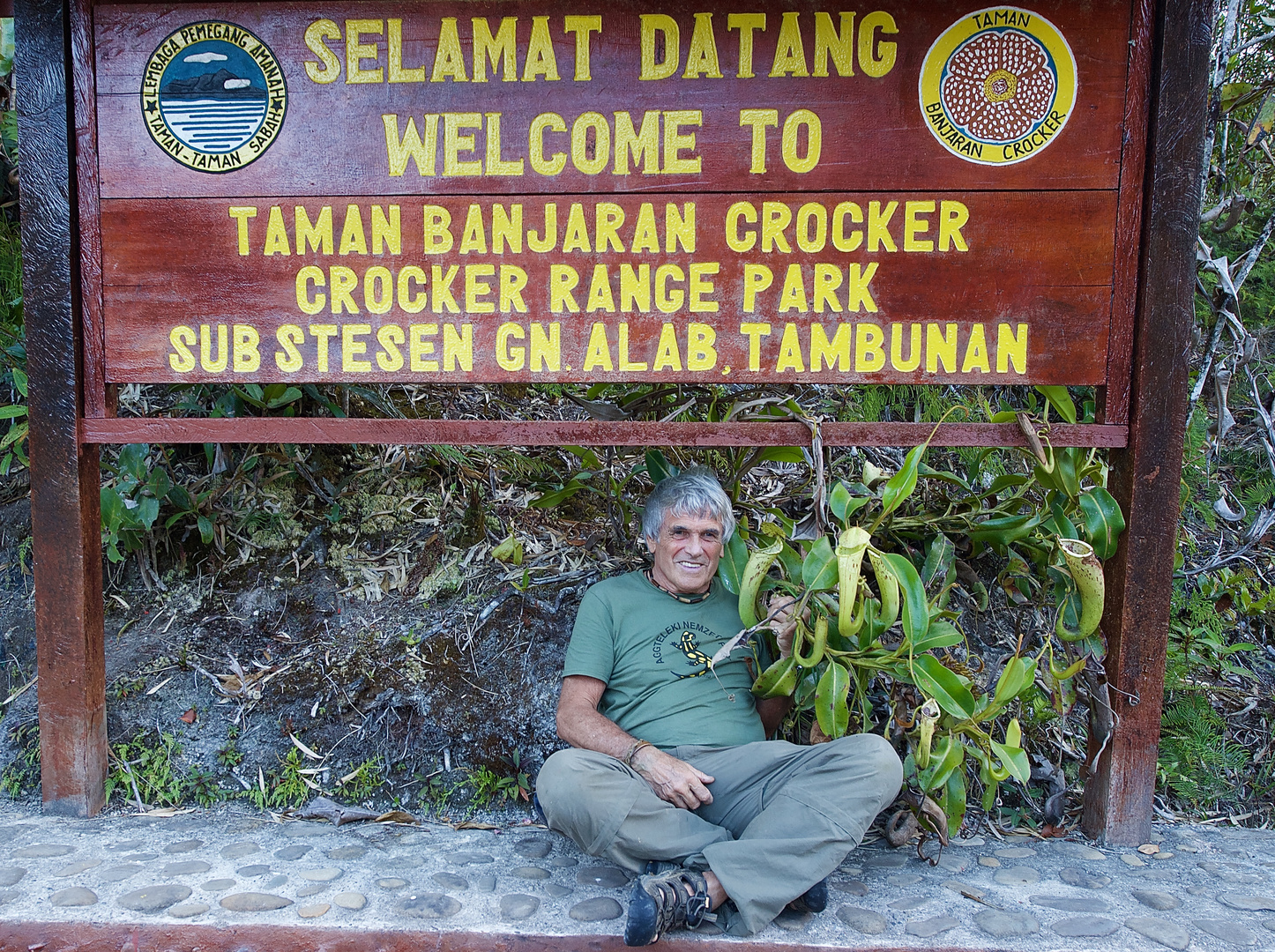 Der Fotograf in Cocker  Range Nationalpark in Borneo 