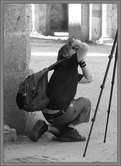 Der Fotograf in San Galgano