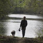 Der Fotograf mit Hund, der aus dem Groschenwasser kam ...