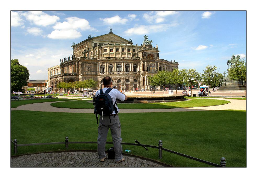 der fotograf und die semperoper in dresden