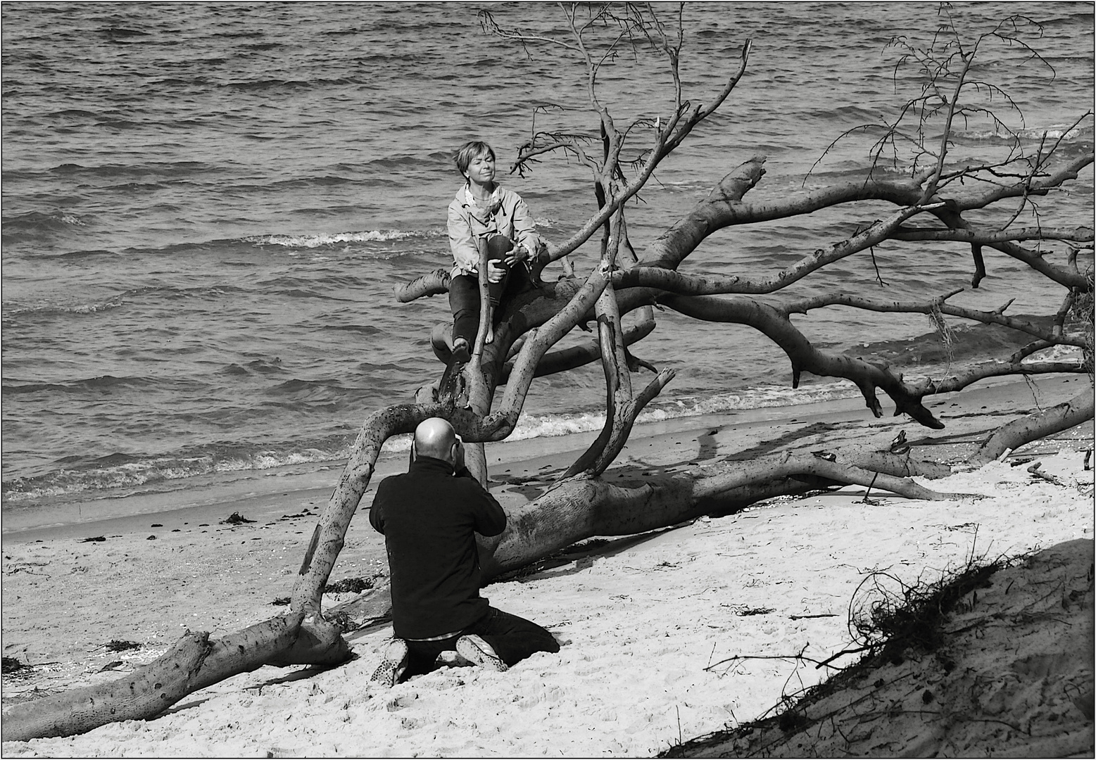 Der Fotograf und sein Model.