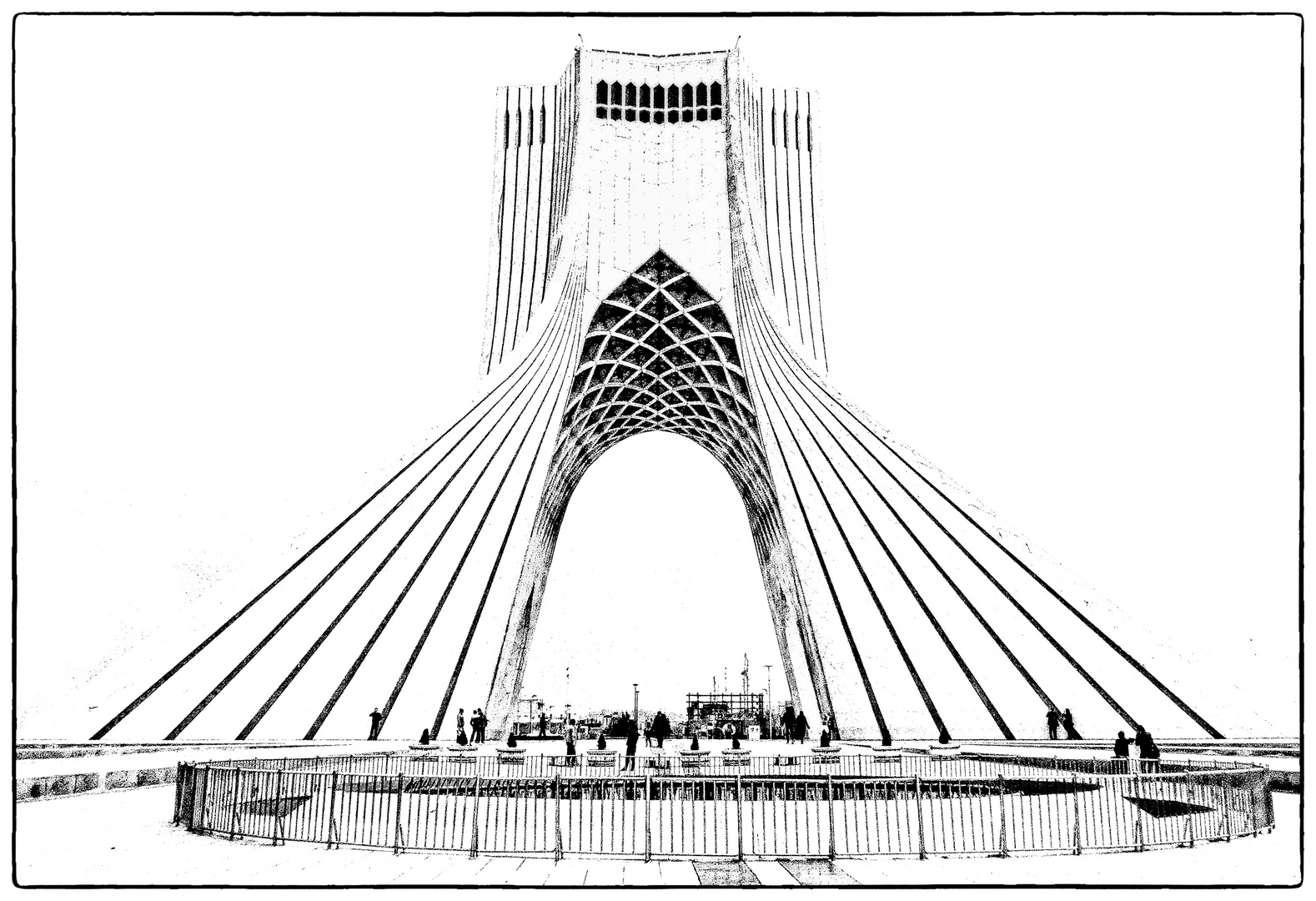 DER FREIHEITSTURM - AZADI - IN TEHERAN.....