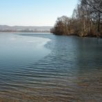 Der Freizeitsee ist schon wieder fast ganz zugefroren .