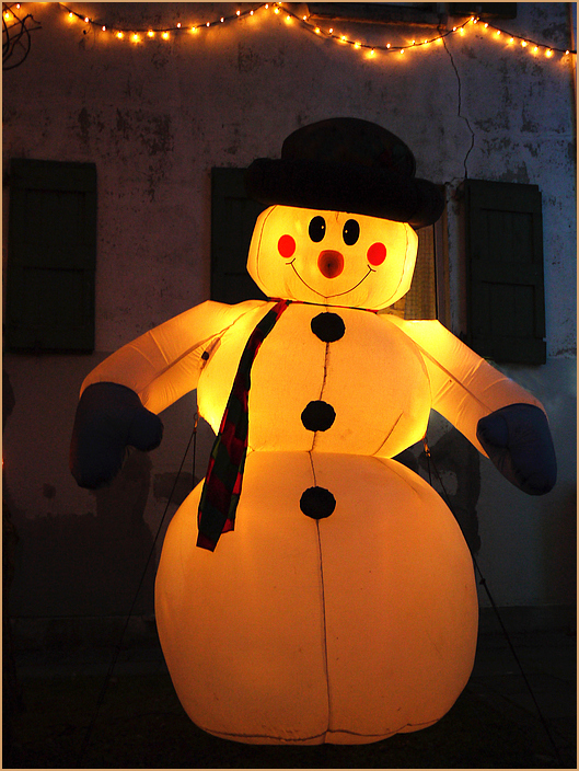 Der freundliche Schneemann