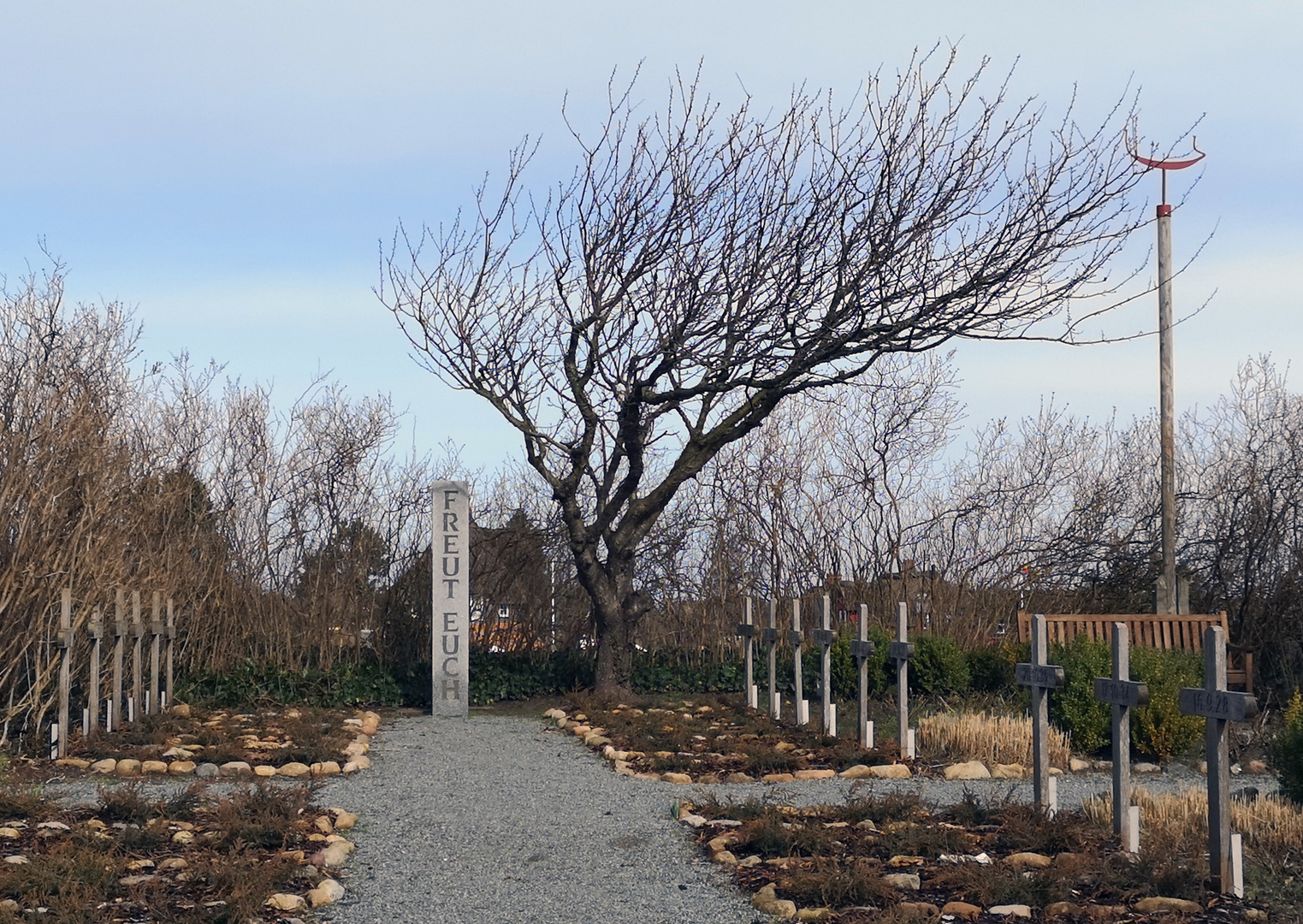 Der Friedhof der Namenlosen in Nebel