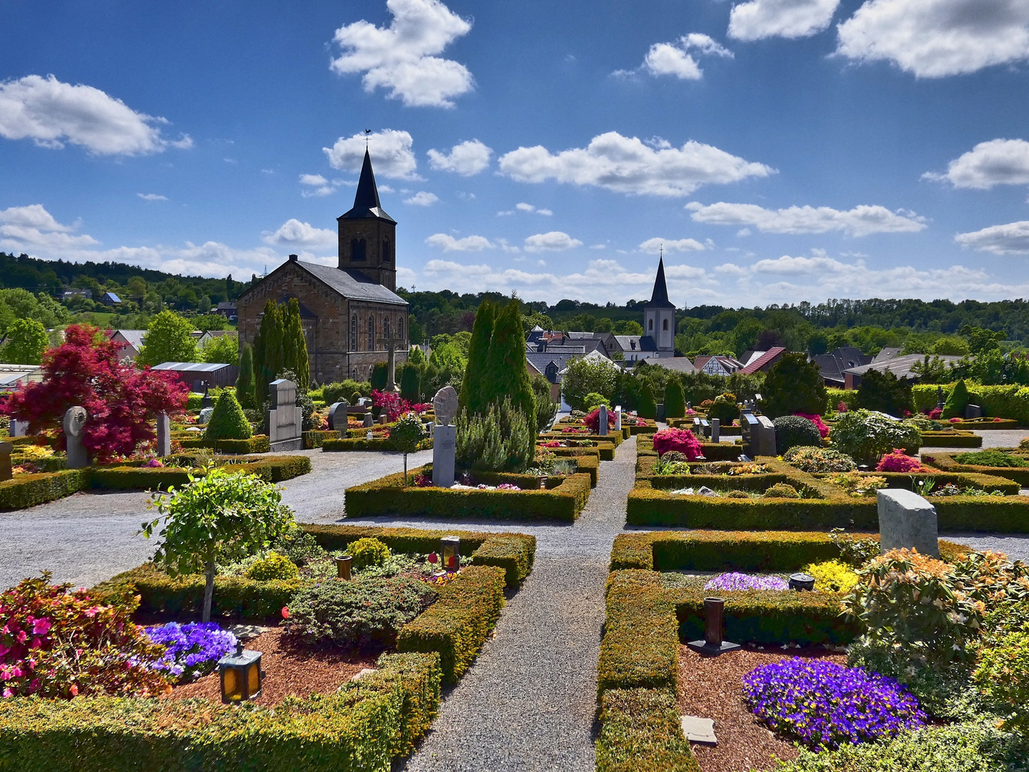 Der Friedhof in Wülfrath-Düssel