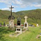 Der Friedhof von Srebska Kamenice in der Böhmischen Schweiz