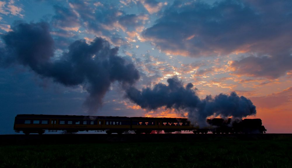 Der Frühzug nach Leszno (Polen)