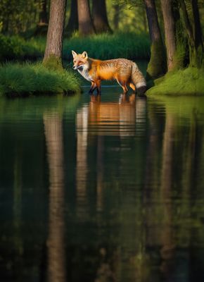 Der Fuchs (ein HERZTOR-KI-Bild)