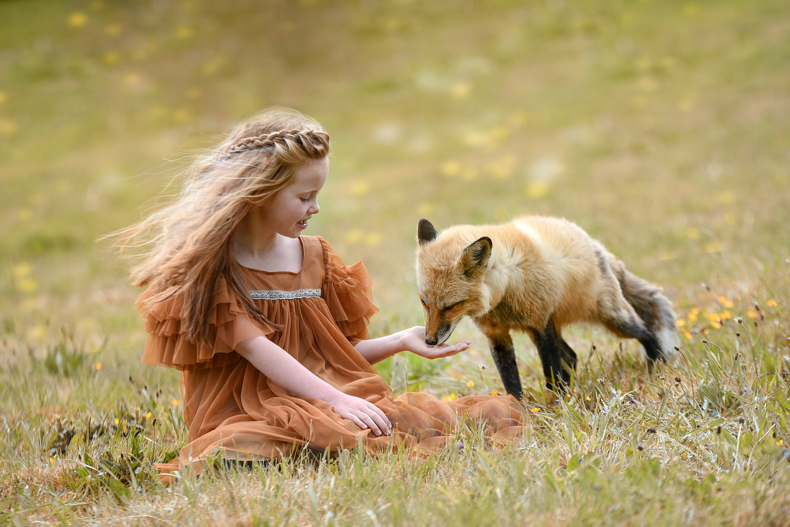 Der Fuchs Und Das Madchen Foto Bild Kinder Portraits Outdoor Bilder Auf Fotocommunity