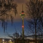 Der Funkturm in Heide am frühen Morgen 