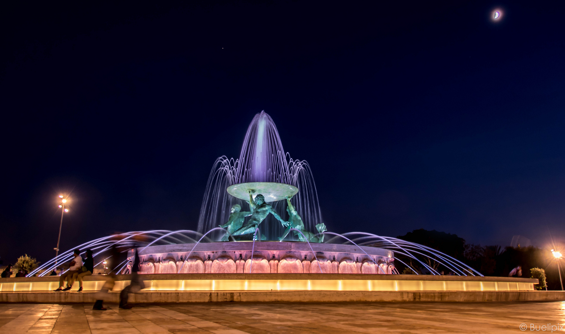 Der Funtana tat-Tritoni (Tritonenbrunnen) auf dem Triton Fountain Square in Valletta (© Buelipix)