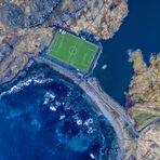 Der Fußballplatz von Eiði ....